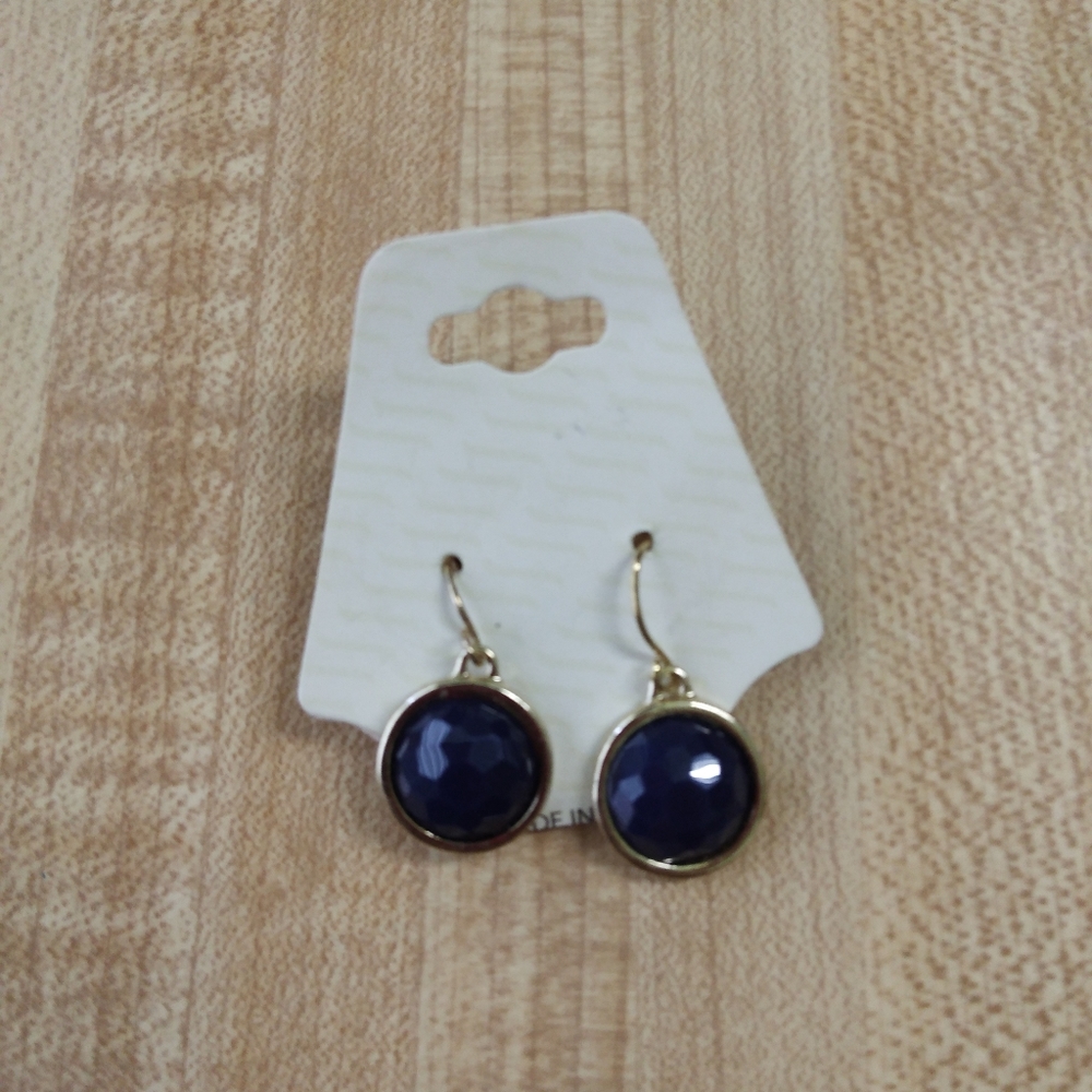 New Gold and blue earrings